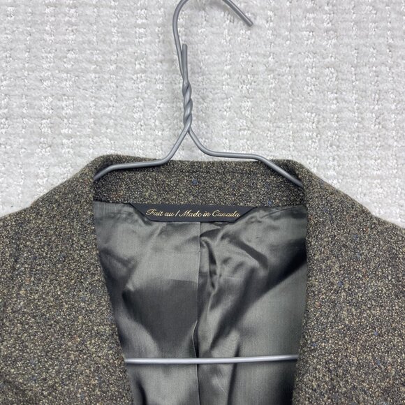 Jack Victor Lanzawood Sport Coat Blazer 42R Men’s Wool Tweed Dark Green Jacket - Picture 11 of 16